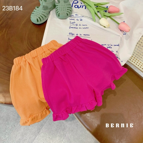 Set bé gái ba lỗ viền vai quần loe Bernie