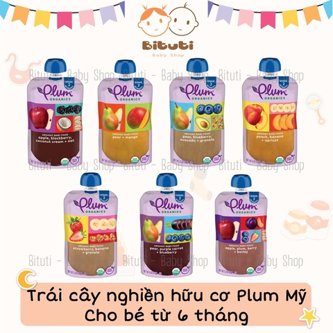 Trái cây nghiền Plum Organics 100g