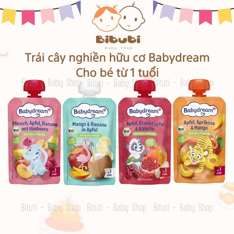 Trái cây nghiền Babydream 1 tuổi 100g