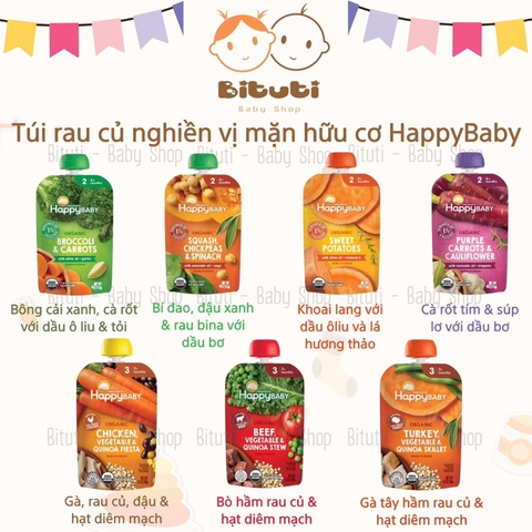 Túi vị mặn HappyBaby 100g