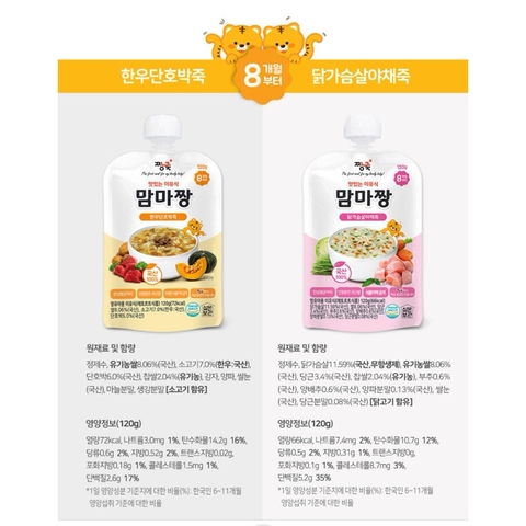 Cháo túi Mamma Jjang 120g