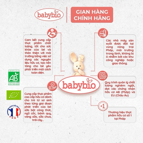 Bột lắc sữa Babybio 250g