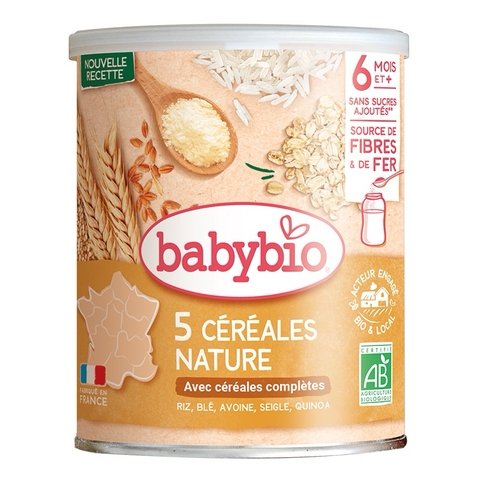 Bột lắc sữa Babybio 250g