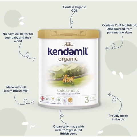 Sữa Kendamil Organic hộp 800gr