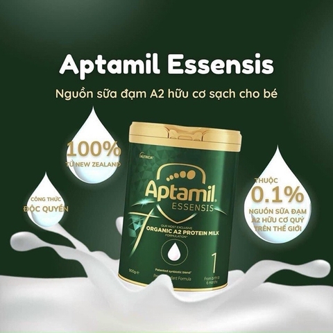 Sữa Aptamil Essensis Organic A2 Úc hộp 900gr