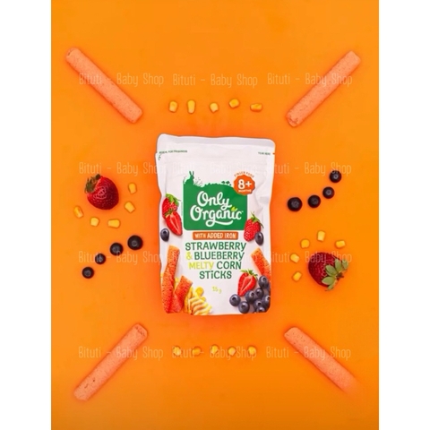 Bánh que bắp Only Organic 15gr