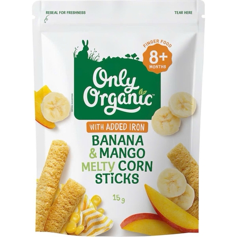 Bánh que bắp Only Organic 15gr