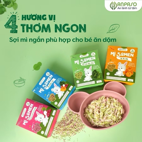 Mì rau củ ăn dặm Anpaso