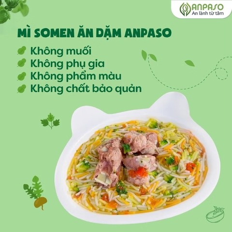 Mì rau củ ăn dặm Anpaso