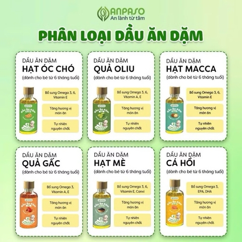 Dầu ăn dặm Anpaso chai 50ml