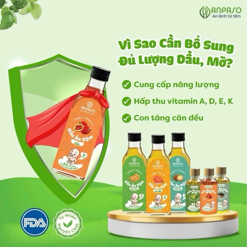 Dầu ăn dặm Anpaso chai 50ml