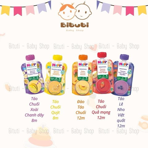 Sinh tố trái cây Hipp 8-12tháng