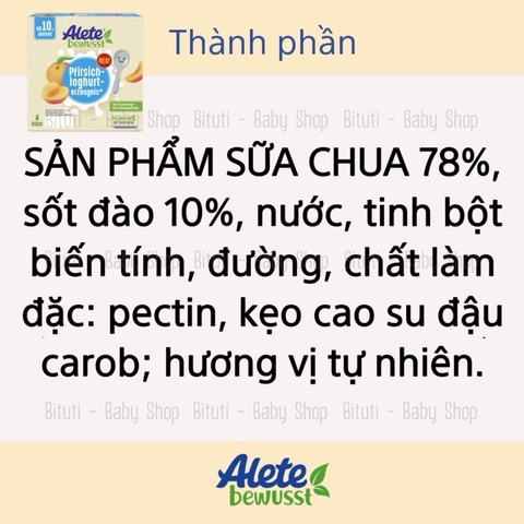Sữa chua - Váng sữa Alete