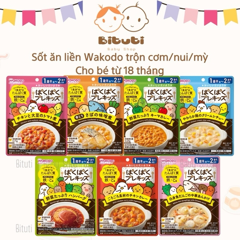 Sốt ăn liền Wakodo cho bé từ 18tháng