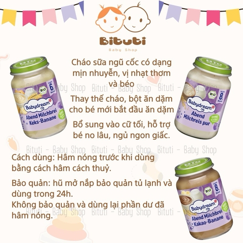 Hũ Babydream Vị Ngọt 190g