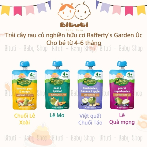 Trái cây rau củ nghiền Rafferty’s Garden 120gr