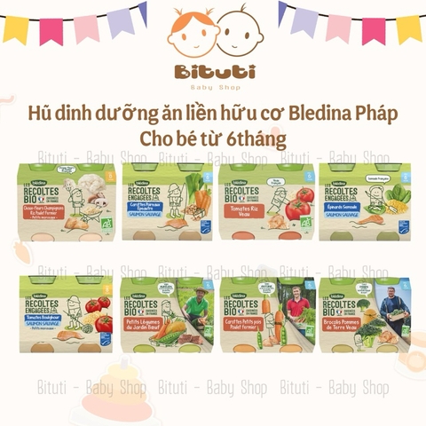 Hũ dinh dưỡng hữu cơ Bledina 200gr