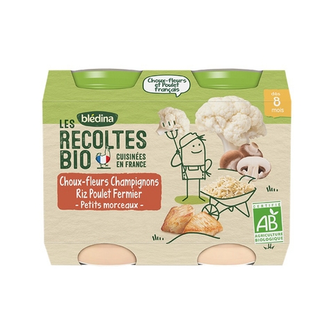 Hũ dinh dưỡng hữu cơ Bledina 200gr