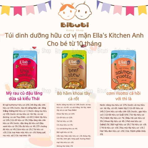 Túi dinh dưỡng Ella’s Kitchen 10m 190gr