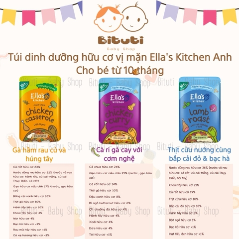Túi dinh dưỡng Ella’s Kitchen 10m 190gr