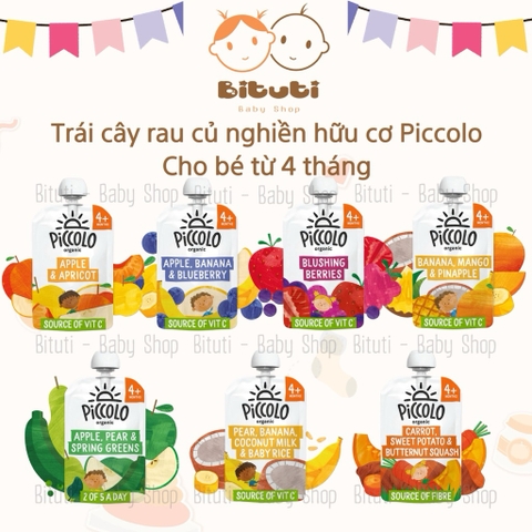 Trái cây rau củ nghiền Piccolo Anh 100gr