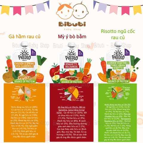 Túi dinh dưỡng vị mặn Piccolo Anh 130gr