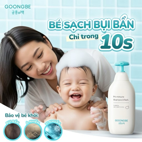 Sữa tắm gội Goongbe Pri-mmune Shampoo & Bath