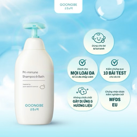 Sữa tắm gội Goongbe Pri-mmune Shampoo & Bath