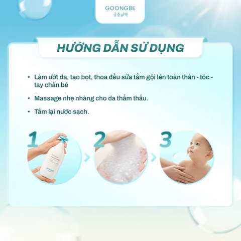 Sữa tắm gội Goongbe Pri-mmune Shampoo & Bath