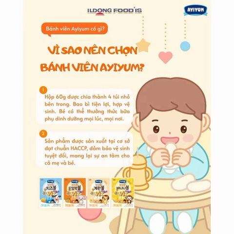 Bánh bi Ildong hộp 60g