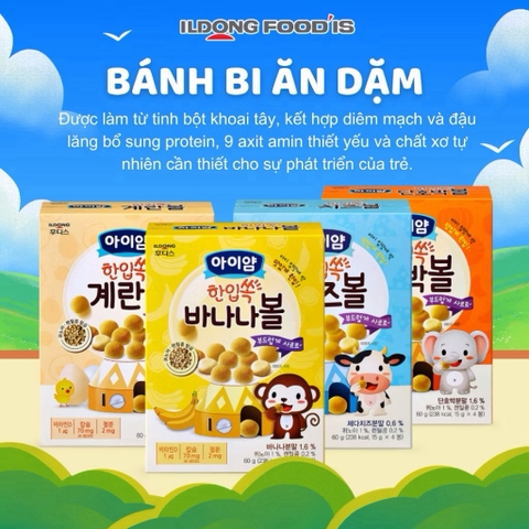 Bánh bi Ildong hộp 60g