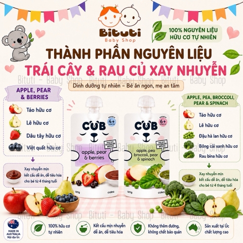Túi dinh dưỡng CUB Úc