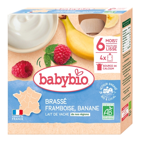 Sữa chua hữu cơ Babybio từ sữa bò/ sữa dê/ sữa cừu/ sữa thực vật dạng túi 85gr cho bé từ 6 tháng