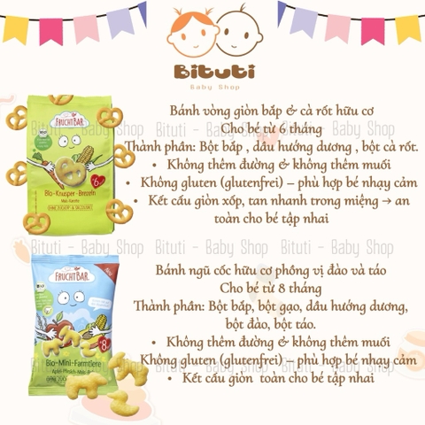 Bánh ăn dặm hữu cơ Fruchtbar