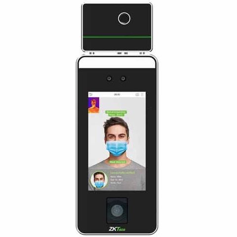 MÁY KIỂM SOÁT CỬA NHẬN DIỆN KHUÔN MẶT ZKTECO SPEEDFACE-V5L[QR][TI] GIẢI PHÁP KIỂM SOÁT RA VÀO TÍCH HỢP ĐO THÂN NHIỆT AI