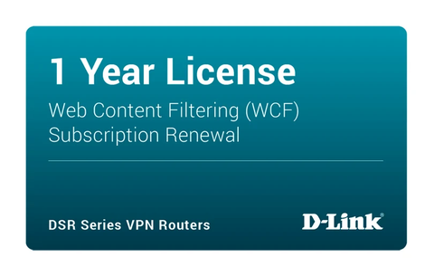 D-Link DSR-250V2-WCF-12-LIC – License lọc nội dung Web 12 tháng cho DSR-250V2