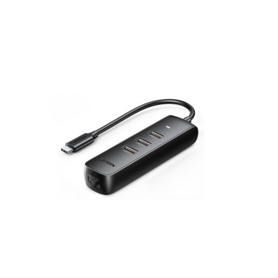 Bộ chia USB Type C sang 3 cổng USB 3.0 + LAN Ugreen 10917 | Hàng chính hãng