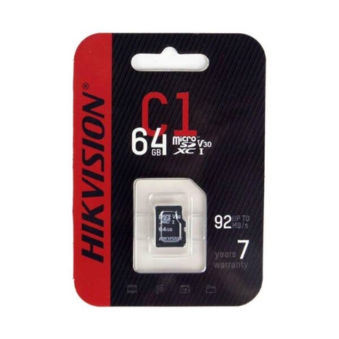Thẻ nhớ Micro SD 64GB HIKVISION HS-TF-C1(STD)/64G | Hàng chính hãng