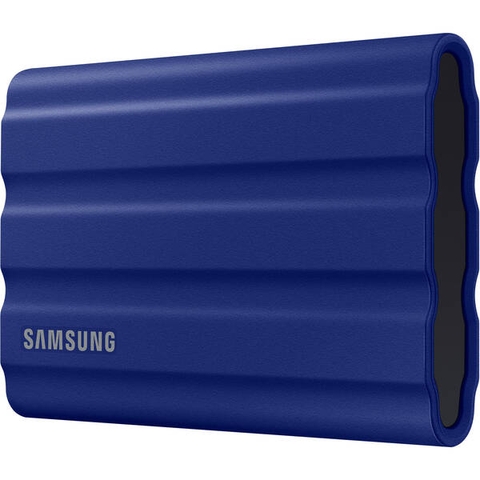 Ổ CỨNG GẮN NGOÀI SSD SAMSUNG T7 PORTABLE SHIELD 2TB 2.5 INCH USB 3.2 XANH chính hãng | Hàng chính hãng