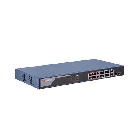 Hikvision Switch mạng thông minh 16 cổng PoE DS-3E1318P-EI | Hàng chính hãng