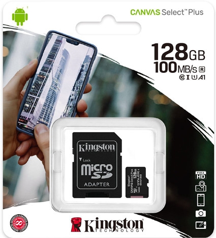 Thẻ Nhớ 128GB Kingston MICRO SD CLASS 10 | Hàng chính hãng