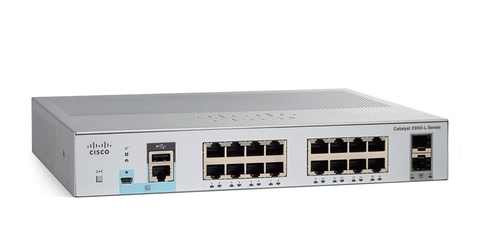 Switch Cisco C1000-16T-E-2G-L 16x 10/100/1000 Ethernet ports, 2x 1G SFP uplinks with external PS | Hàng chính hãng