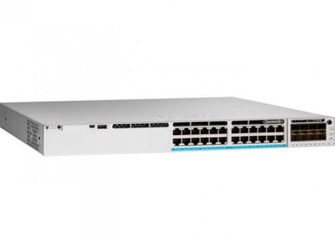 Switch Cisco C9300L-24P-4X-E, Catalyst 9300 24-port fixed uplinks PoE+, 4X10G uplinks, Network Essentials chính hãng | Hàng chính hãng