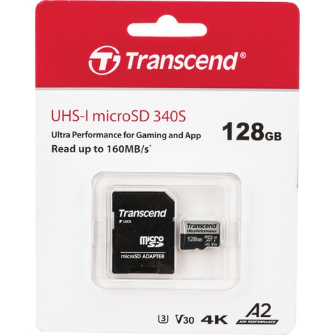 Thẻ nhớ Transcend microSDXC 128GB 340S UHS-I | Hàng chính hãng