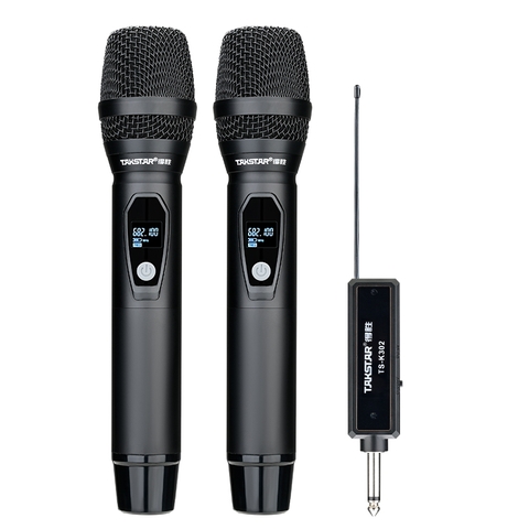 Bộ micro cầm tay không dây kênh kếp TS-K302 | Hàng chính hãng