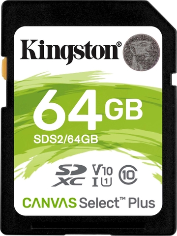 Kingston Canvas Select Plus SDXC 64 GB (SDS2/64GB) | Hàng chính hãng
