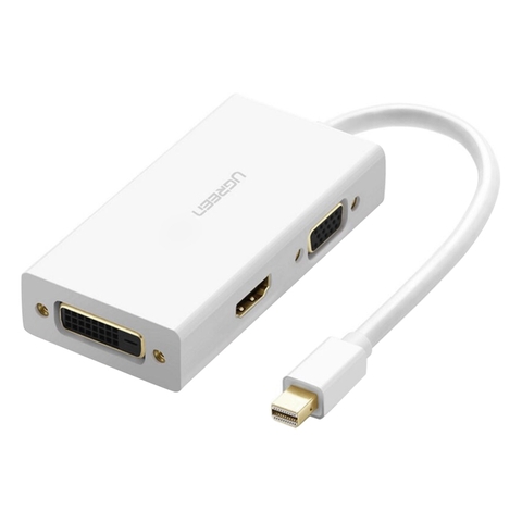Cáp chuyển đổi Mini Displayport to HDMI-DVI-VGA Ugreen 20417 | Hàng chính hãng