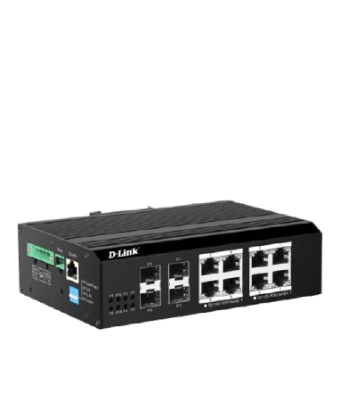 D-Link DIS-F2012PS-E – Switch công nghiệp Layer 2 Gigabit PoE 250m, 240W