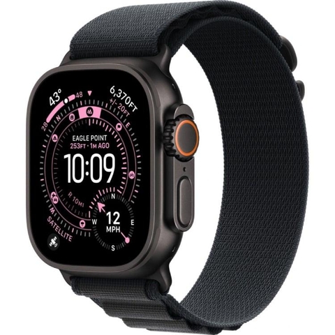 Apple Watch Ultra 3 49mm Black Titanium Black Alpine Loop S