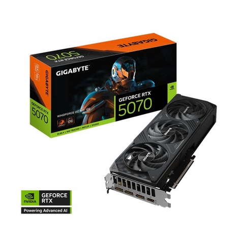 Card đồ họa Gigabyte GeForce RTX™ 5070 WINDFORCE OC 12G